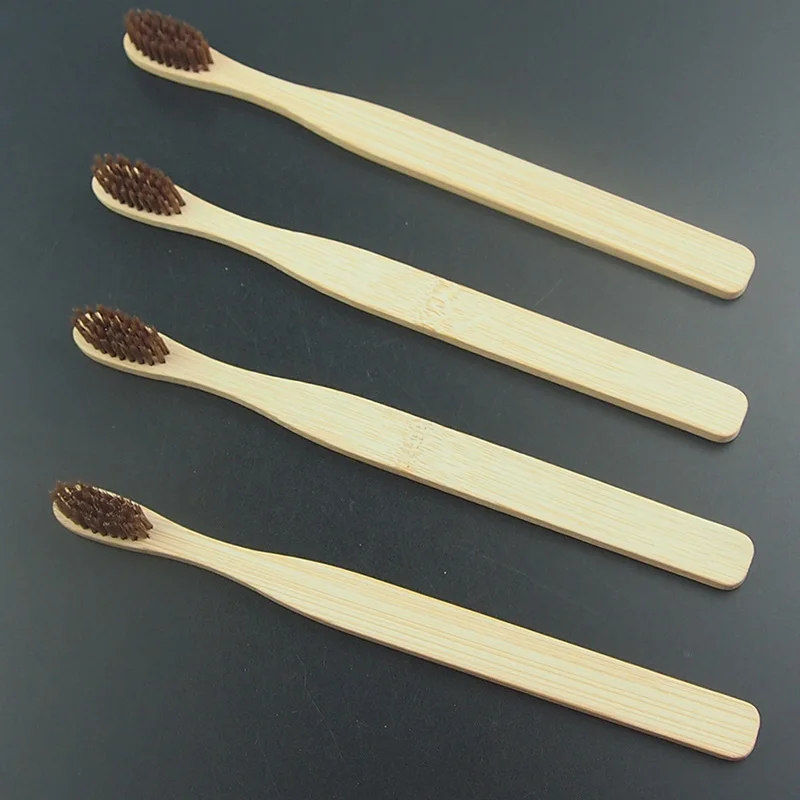 DR. Идеальная экологически бамбуковая зубная щетка с мягкой щетиной из бамбукового волокна с деревянной ручкой, черная зубная щетка, шелк, 4 шт./лот