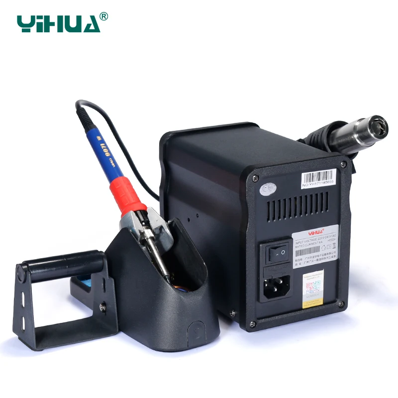 Паяльная станция YIHUA 995D 2 в 1 пистолет с горячим воздухом 110 В или 220 паяльник