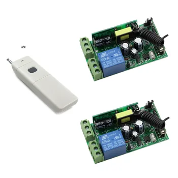 

AC85V-250V 10A 1 CH Wireless Learning Code Gate Garage Door Led Light Remote Control Switch Relay for Water Pump & Smart Home