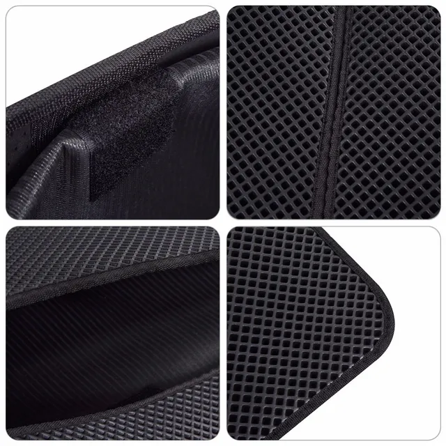 Cat Litter Mat Double-layer Waterproof High Elastic EVA Foldable Pet Cat Mat Scratch-resistant Litter Mat Catcher with Shovel