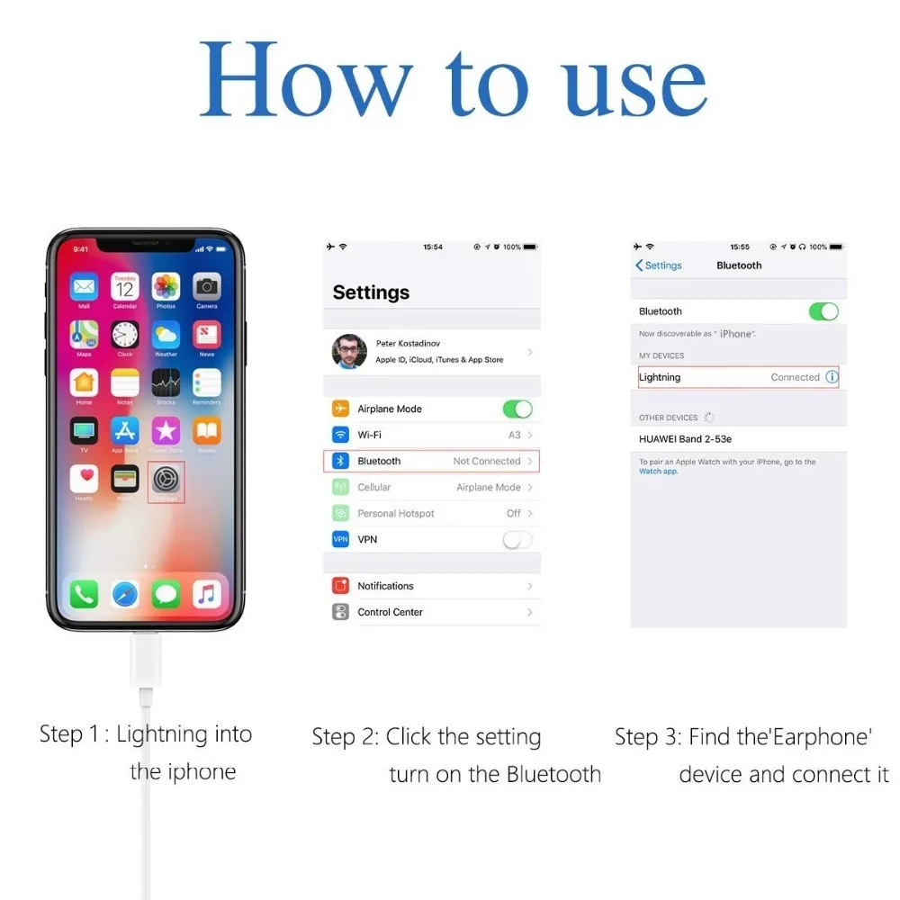 4 шт./лот Bluetooth Проводные наушники в ухо стерео с затычки уши для микрофона iPhone 7 8