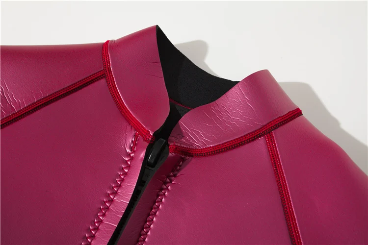 Женский гидрокостюм куртка Премиум неопрен 2 мм с длинным рукавом спереди молния гидрокостюм Топ