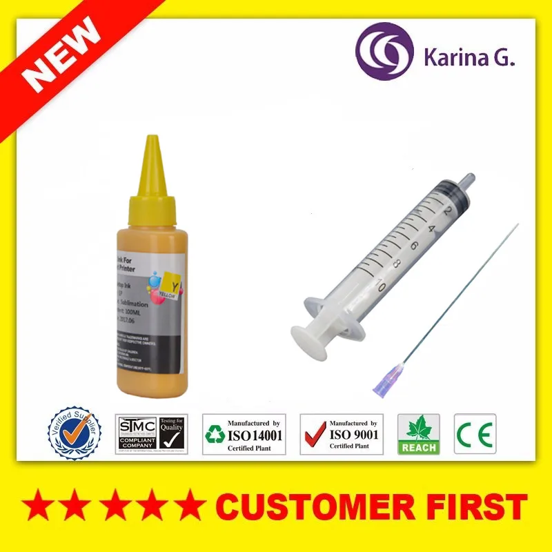 4 x 100ml /bottle Universal Sublimation Ink For Epson Printers Heat Transfer Ink Heat Press Sublimation