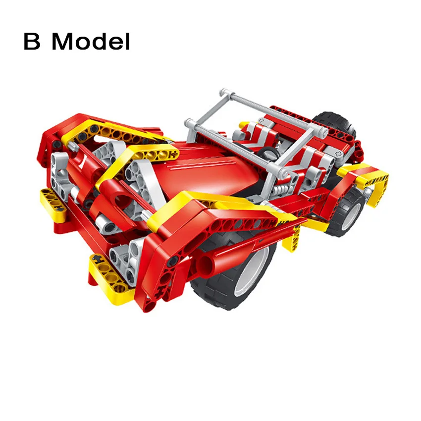 472pcs DIY Technic Build stacking Block Car Kit Transform Jeep to Sport car model RC Car education Set Toy Birthday Gift for kid