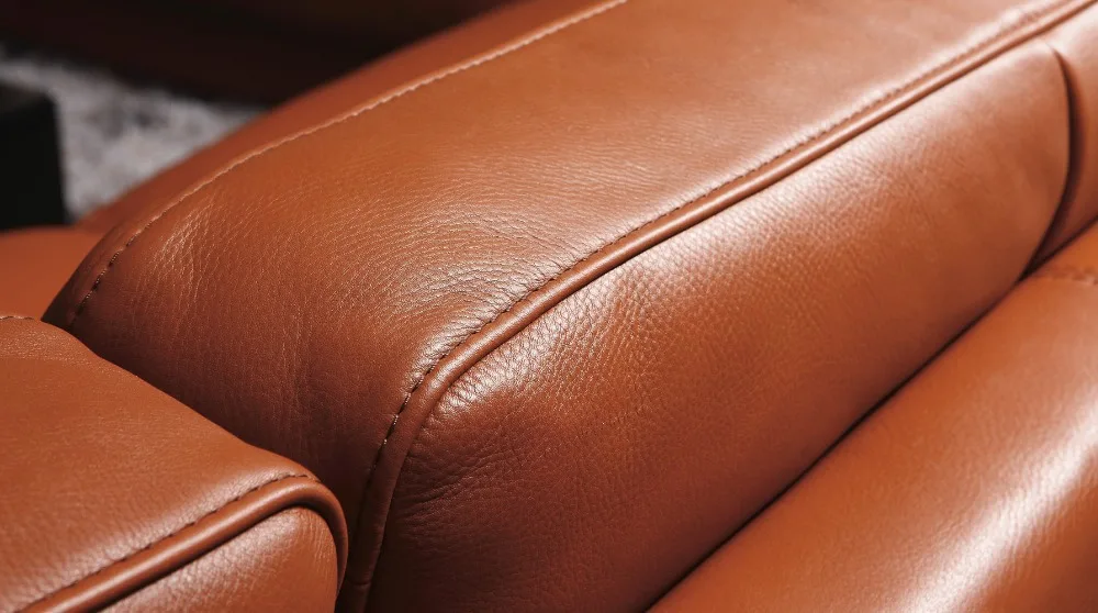 2015 high quality leather sofa/living room sofa furniture/sofa set U shape big home used genuine leather sofa