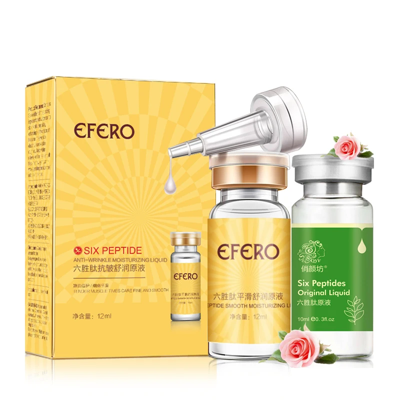 

efero 2pcs Moisturizing Essence Six Peptides Original Anti-Wrinkle Aging Face Cream for Face Whitening Brighten Face Care