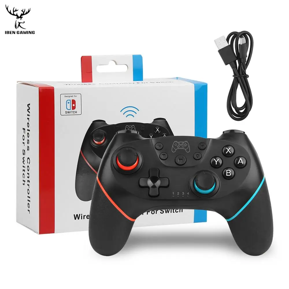 

iBen Wireless Bluetooth Gamepad Controller Joystick For Nintend Switch Pro Host 6-Axis Handle Vibration