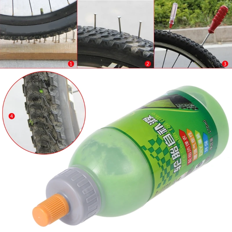 1 Bottle Bicycle Tire Sealer Sealant Repair Tool 170ml Wheel Protection MTB Bike #0626 1 Bottle Bicycle Tire Sealer Sealant Repair Tool 170ml Wheel Protection MTB Bike #0626