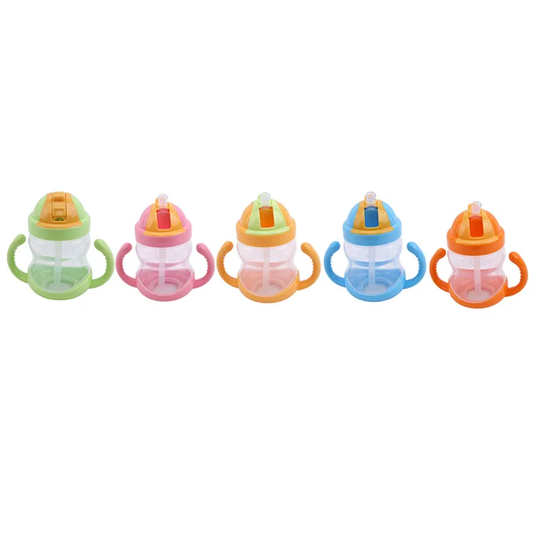 280ml Baby Training Drinking Cup Horn Handle Shape Children Kettle PP Waterproof Bottles | Мать и ребенок