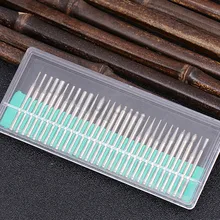 30PCS 3.0mm Mini Drill Bits Diamond Burs Grinding Wheel Abrasive Shank Wood Stone Engraving for Dremel Power Tools Accessories