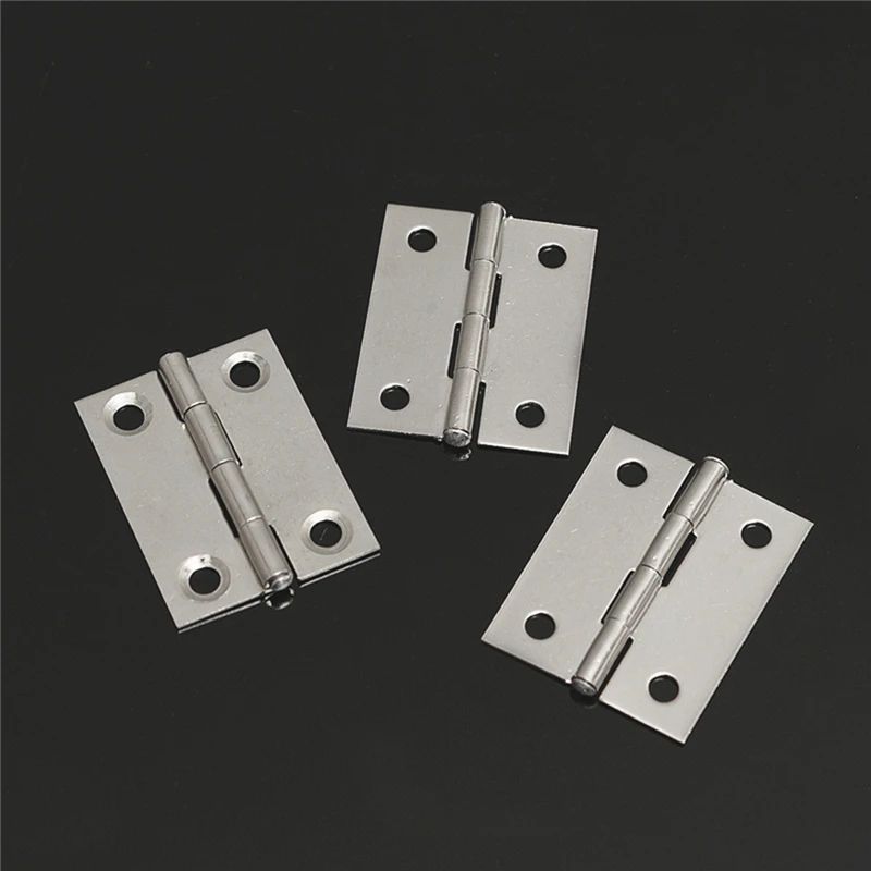 Stainless Steel Butt Hinges for Cabinet Drawer Door 1.5 Inch Length Widely Used for Door Furniture 10pcs/Set MTSPACE stainless steel hinges door hinges