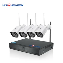4CH беспроводная камера безопасности система NVR комплект 720 P наружная IP водонепроницаемая Wifi система видеонаблюдения