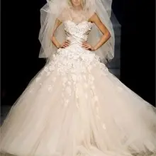 Высокое качество фаты глава паффи тюль фата на мантилья ручной работы цветки нажатием длина фата V820