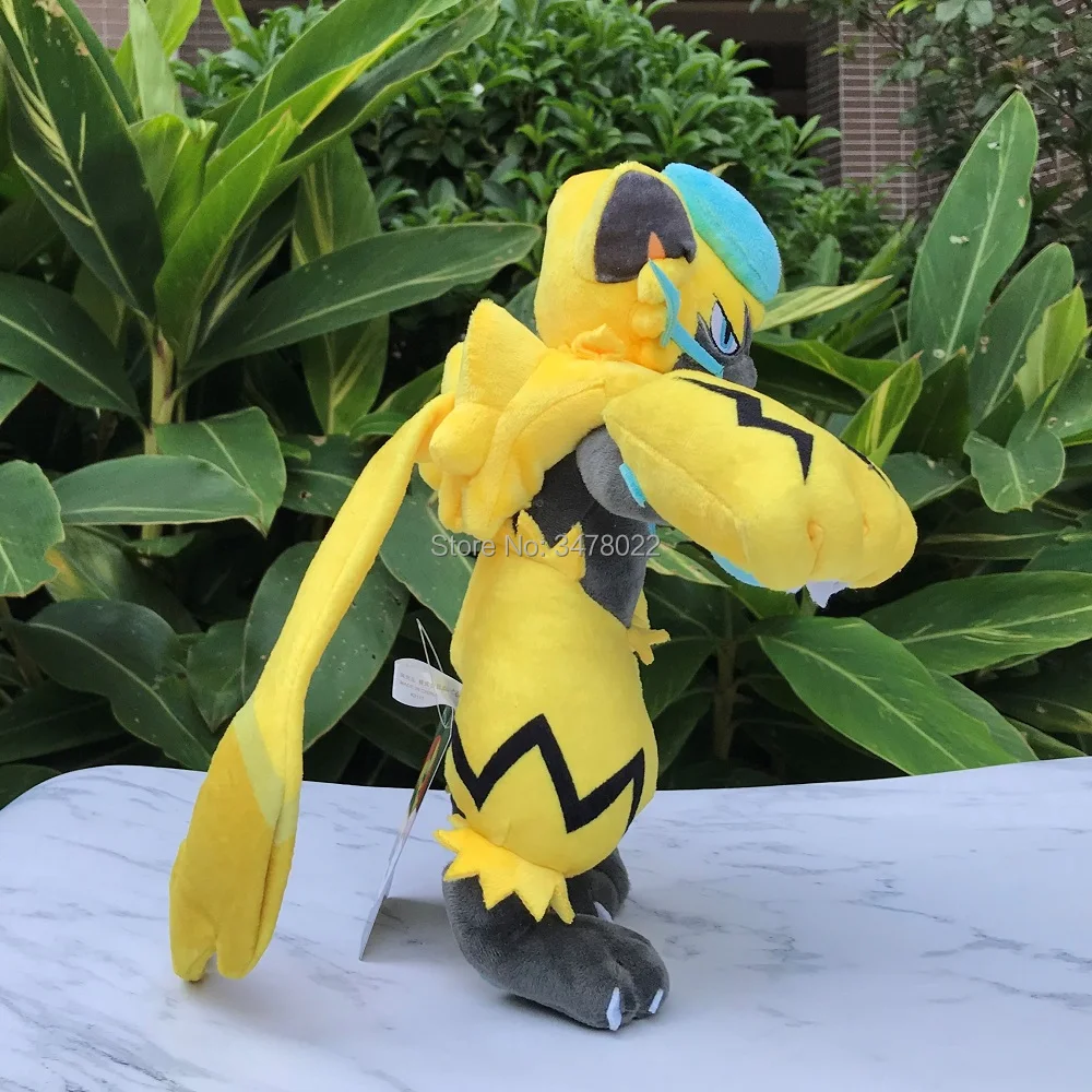 27 см крутой аниме Zeraora плюшевый мультфильм мягкая игрушка игра Мягкая Кукла Коллекция