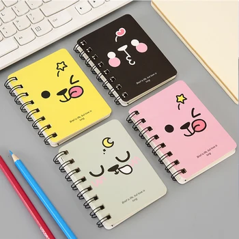 

Spiral Mini Notebook Cute Pocket Diary Book A7 Line Paper Notebook For School Supplies Stationery Store