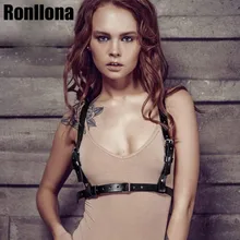 Кожаный ремень для бондажа тела клетка скульптуры кожаный пояс нагрудные ремни тонкий корпус Пряжка укороченный топ панк готический подтяжки