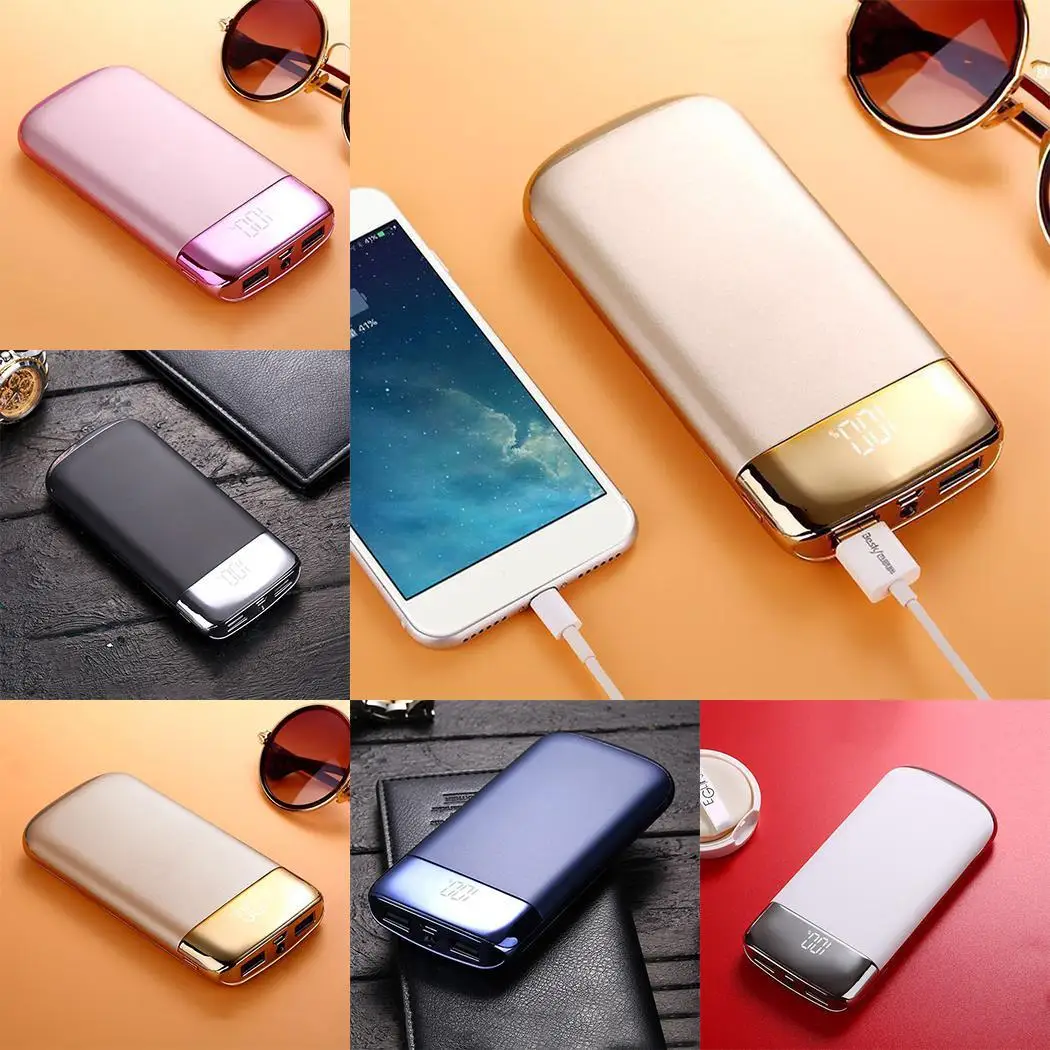 Портативное зарядное устройство большой емкости с двумя выходами USB для