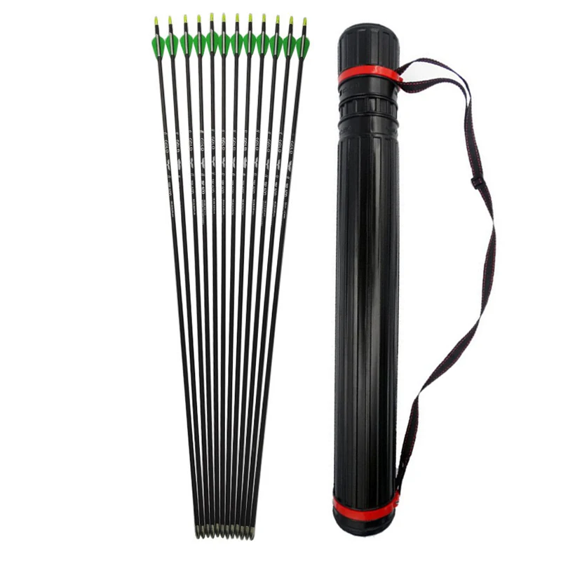 Buy 12pcs Carbon Arrow Spine 600 30inch Hunting