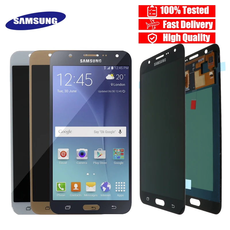 

Super AMOLED 5.5" LCD For SAMSUNG Galaxy J7 2015 J700 LCD Display Touch Screen Digitizer Assembly J700F J700M J700H Replacement
