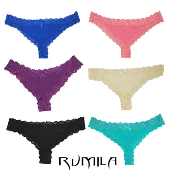 

Cotton multi-color Sexy cozy comfortable Lace Briefs thongs women Underwear panties Lingerie for women 3pcs/lot 87232