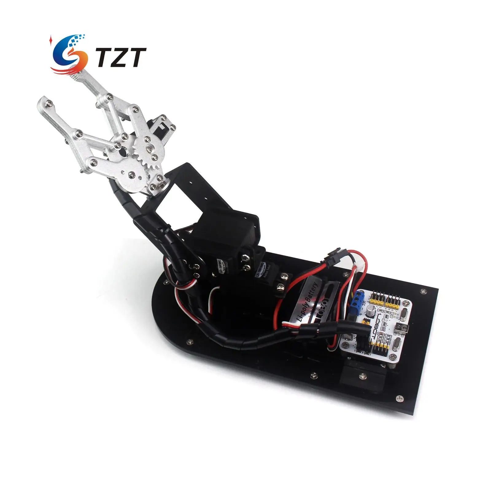 

3DOF Robot Arm Mechanical Claw Frame with Base and Servos for Education Teaching DIY