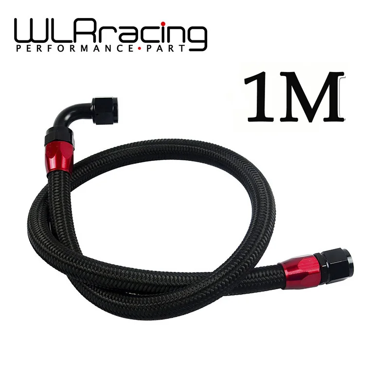 WLR RACING-1 метр 10 AN AN10 нейлоновый плетеный шланг для масла и топлива+ AN10 прямой поворотный фитинг+ 90 градусов Поворотный фитинг