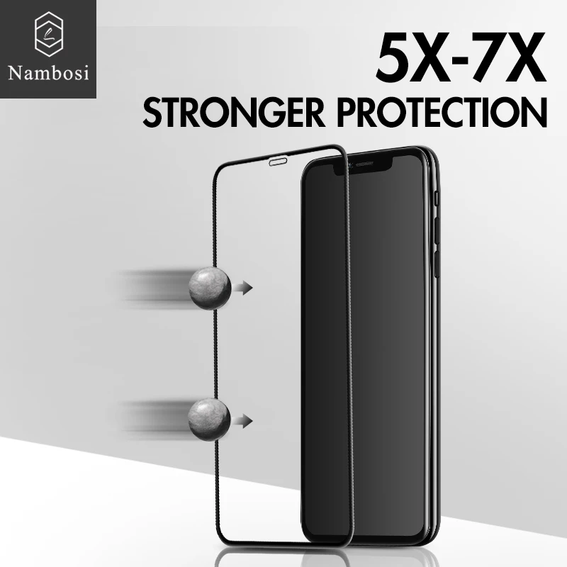 Защитный экран протектор для iPhone 11 Pro X XR XS MAX закаленное стекло для iPhone 11 Pro Max премиум стекло протектор Nambosi