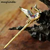 muylinda Vintage Hair Pin Sticks Women Phoenix Hair Stick Antique Bronze Hairpin Accessories Rhinestone Hair Clips Jewelry ► Photo 2/6