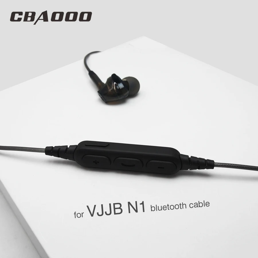 

DIY Upgraded Replacement Bluetooth Cable for VJJB N1 In-Ear Earphone Cables Adapter Receiver Cord with Microphone