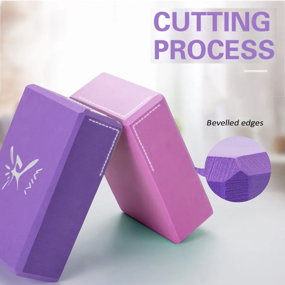 EVA Yoga Blocks Set Pilate Brick Fitness Belt Set Foam Block for Exercise Workout Training Brick Yoga Stretching Belt Bolster