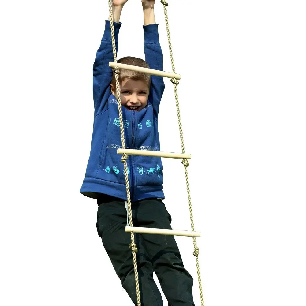 Buy Kids Play Outdoor Indoor Floor Wood Rope Ladder