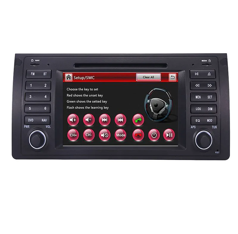 Cheap Original UI 7" Car DVD GPS For BMW E39 X5 E53 With GPS Bluetooth Radio RDS USB SD Steering wheel control Free Camera 3
