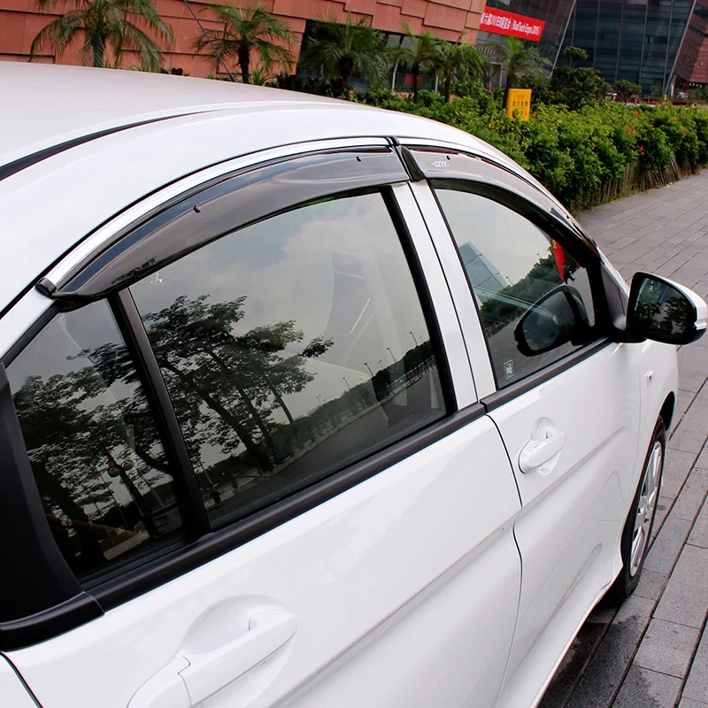 Оконный козырек для Honda City 2006 2019 Защита от солнца и дождя Защитная крышка