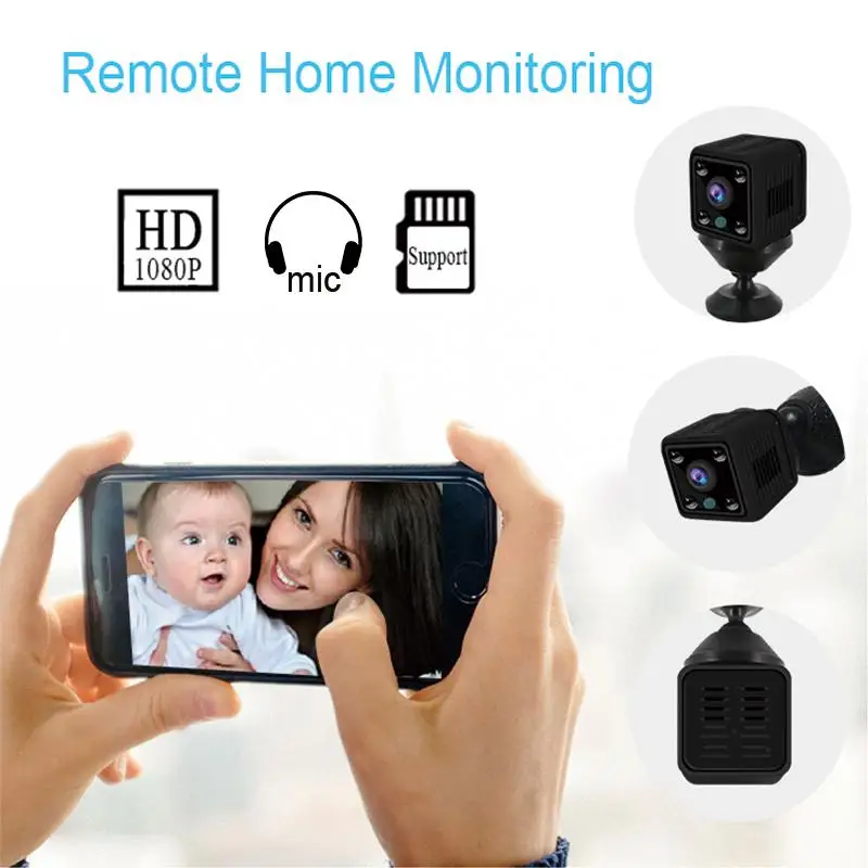 Маленькая Мини Wifi камера IP Беспроводная 1080P HD P2P видео CCTV Cam Домашняя безопасность мир ночного видения микрокамера