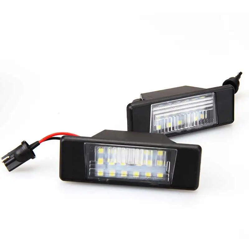 2Pcs 12V LED Number License Plate Light Lamps for Benz GOLF 4 5 6 7 Polo 6R Car License Plate Lights Exterior Accessories