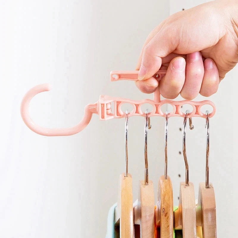 

Wardrobe Organizer Space-saving Hanger Hook Multi-function Coat Hook Plastic Closet Hanger Rack Storage Shelf
