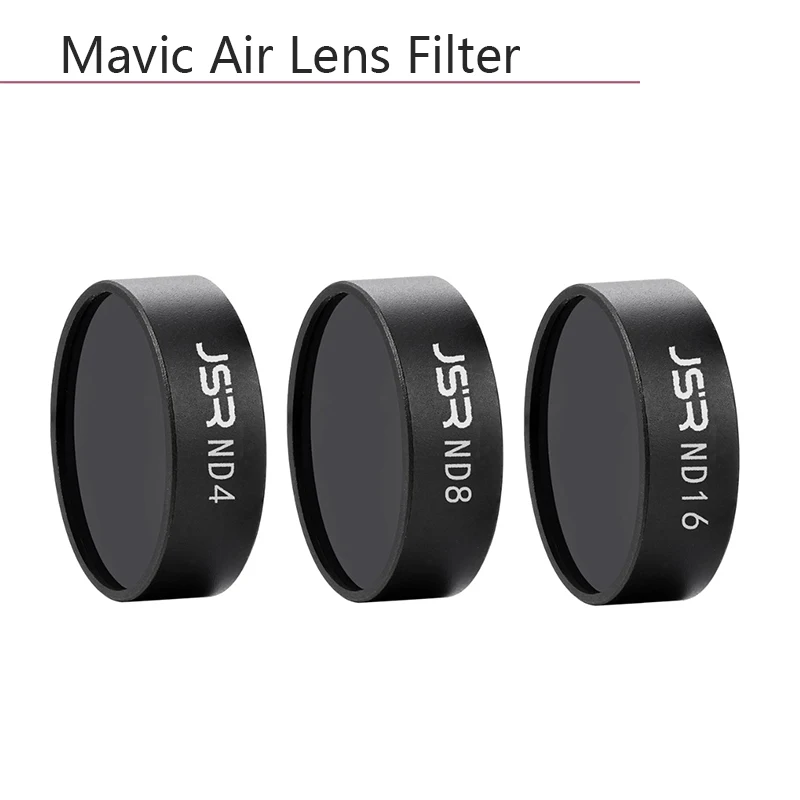 Комплект фильтров для объектива 3 в 1 ND4 ND8 ND16 DJI Mavic Air Camera Drone фильтр нейтральной