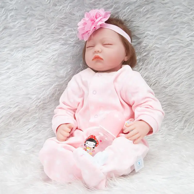 

55cm Lovely Reborn Dolls Baby Simulation Doll Children Lifelike Toys Best Gifts Child Bedtime Early Education