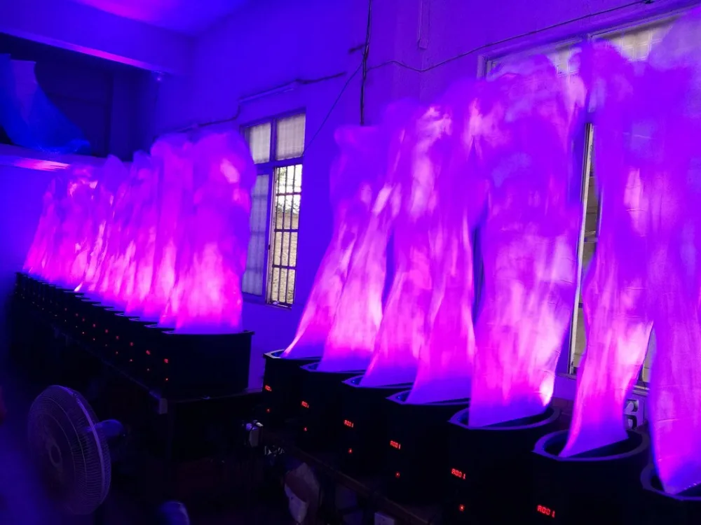 Театральный большой 3D пламенный костер цветной RGB светодиодный 72*3 Вт 3в1 2,5 м dmx огненный светильник, приспособление для украшения сцены/дискотеки Хэллоуина