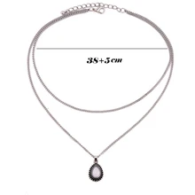 Water Drop Double Necklace