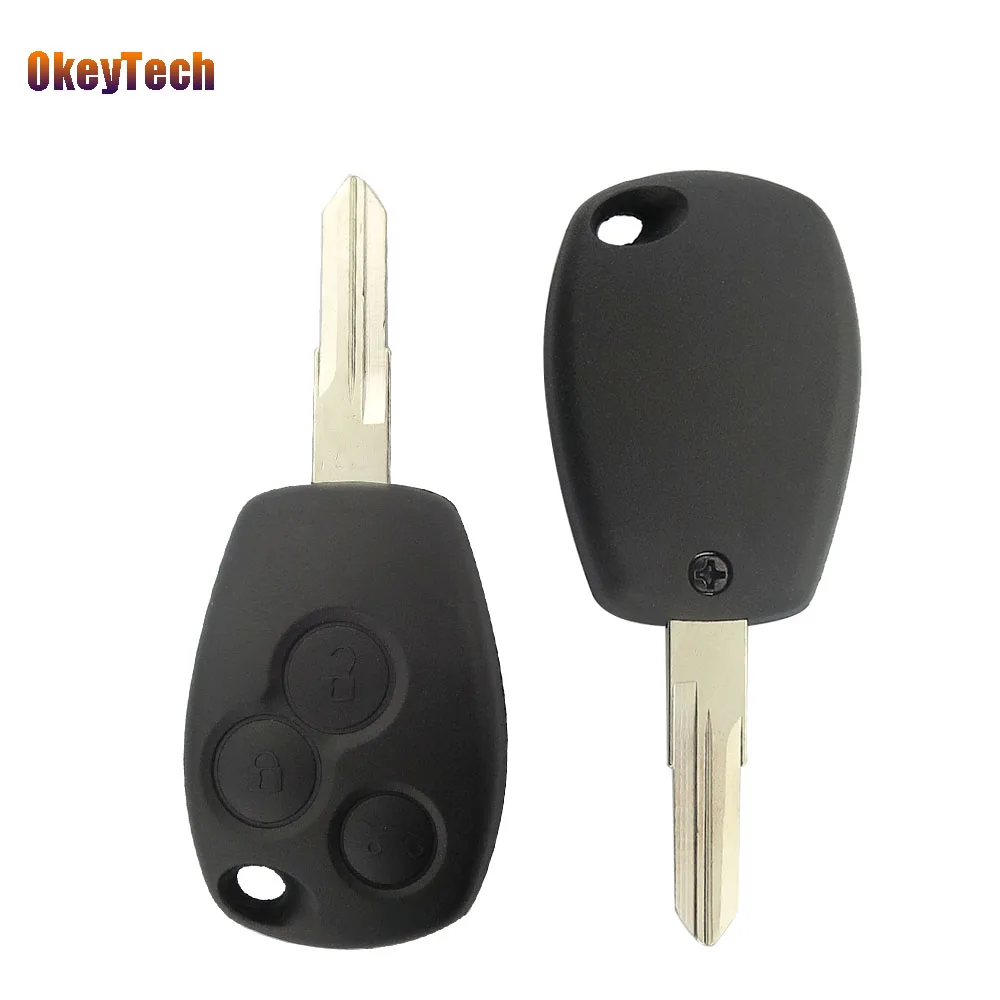 Неразрезанное лезвие OkeyTech 3 кнопки для автомобиля Renault Dacia Modus Clio Twingo Kangoo корпус