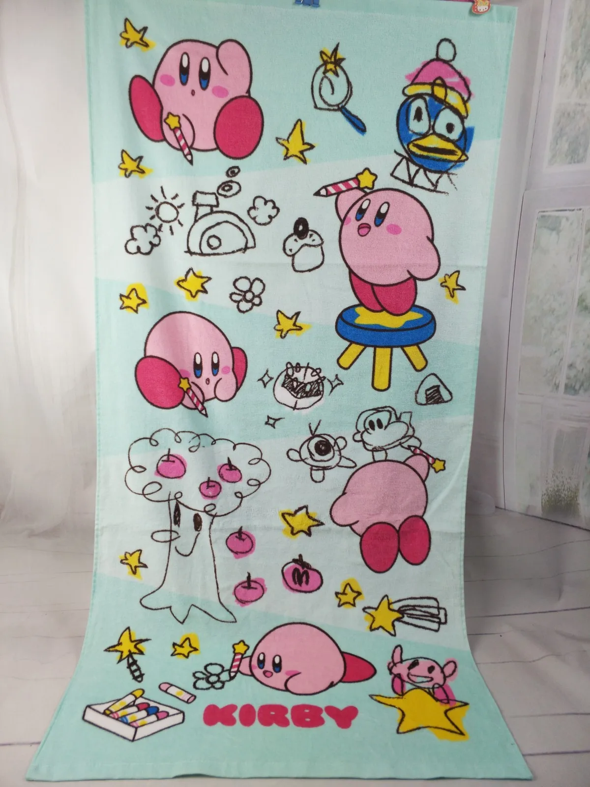 

IVYYE 1PCS Kirby Star Fashion Customized Anime Bath Towels Handkerchief Soft Face Towel Cartoon Washcloth Unisex NEW