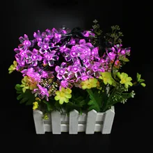 На солнечных батареях автоматическая 7 м 50 светодиодный светящиеся гирлянды свет сада Открытый водонепроницаемый для рождественской вечеринки Строка Фея Украшение лампы