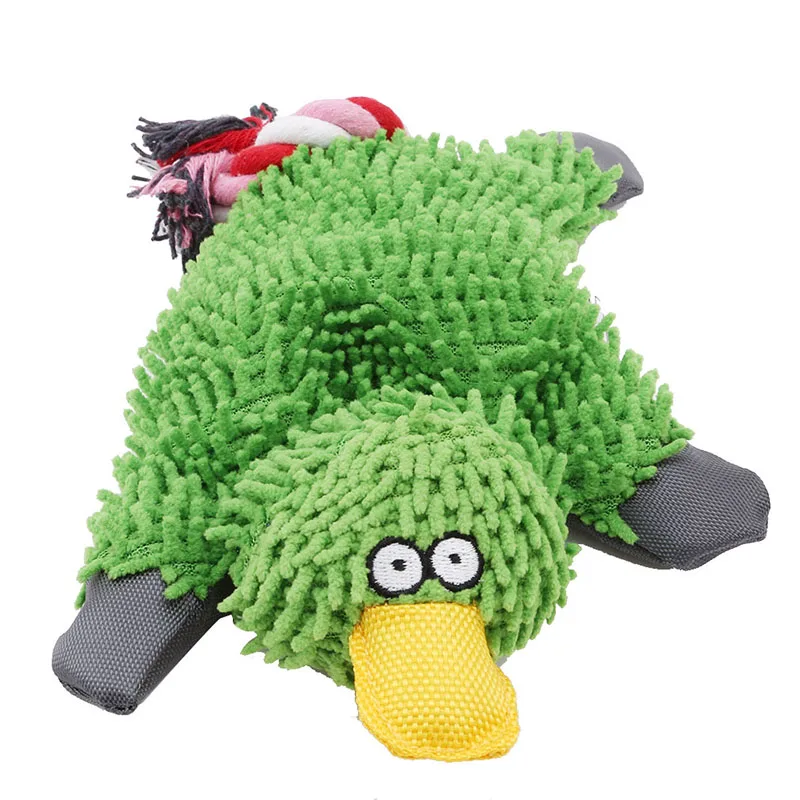 

Dog Training Dog Toys Stripe Lying Duck Squeaky Plush Dolls Playing Bite Pet Puppy Toys Kids Pet Products Jouet Chien Dog Stuff