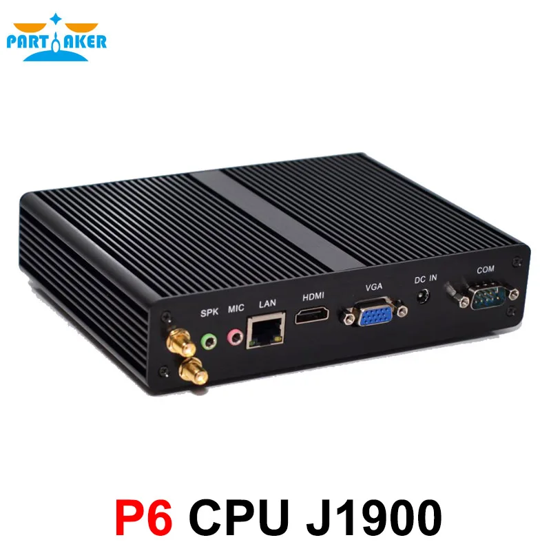 Partaker P6 Celeron j1900 Mini PC Core Win7 / Linux / Windows Desktop Thin client Macro Computer Mini PCs free shipping