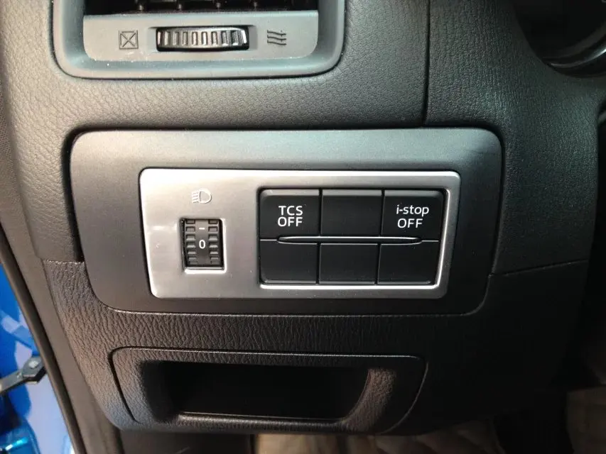 

ABS Matte Car foglight fog lamp Adjustment Switch Cover Trim Car Styling For Mazda CX-5 2013 2014 2015 2016 Accessories 1pcs