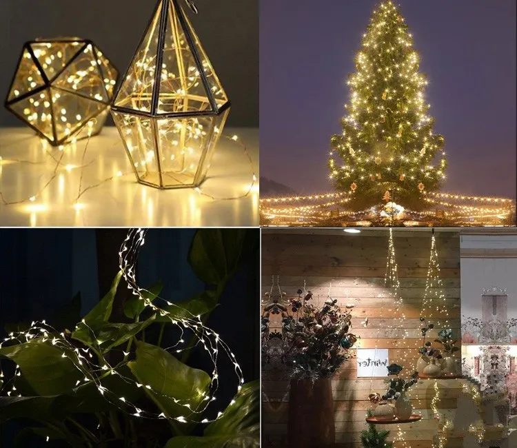 LED Outdoor Solar Lamp String Lights 100/200/300 LEDs Fairy Holiday Christmas Party Garland Solar Garden Waterproof