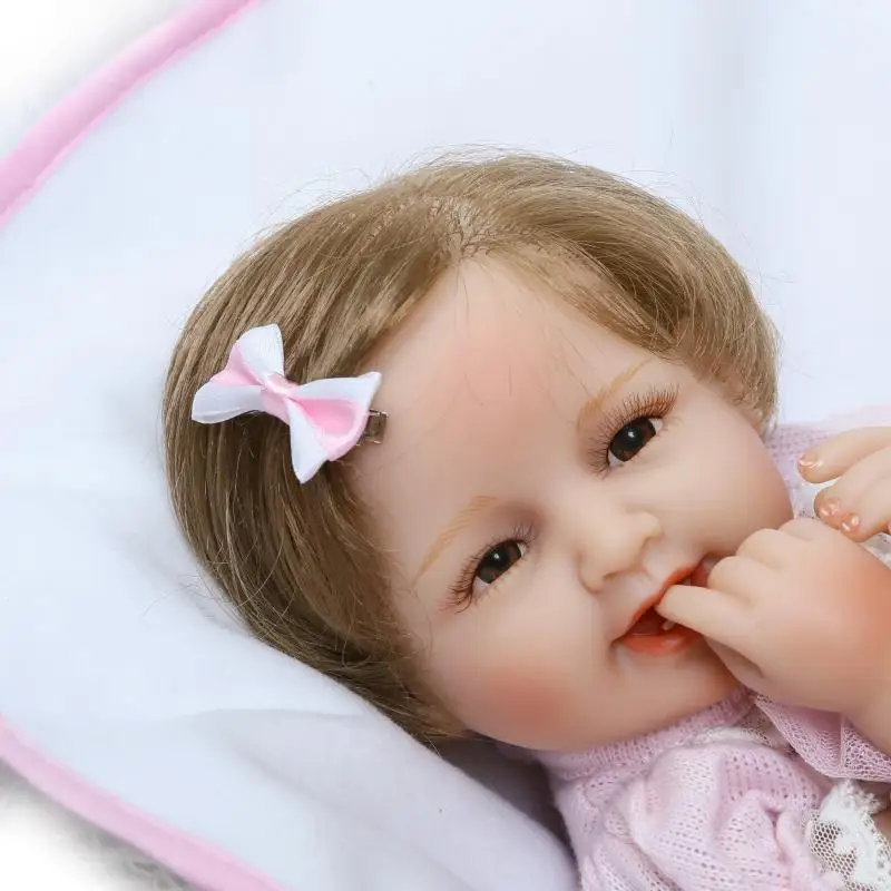 16''Silicone reborn baby doll toys Lifelike Reborn babies Bebe Reborn girl doll kids child birthday gift girl boneca Juguetes 16''Silicone reborn baby doll toys Lifelike Reborn babies Bebe Reborn girl doll kids child birthday gift girl boneca Juguetes