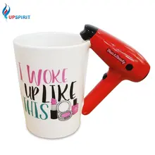 Hairdresser Gifts Promotion For Promotional Upspirit Hair Dryer Handle Ceramic Mug Personalized Cup Salon Novelty Coffee Office Water Tea Cups Great Hairdresser Gift