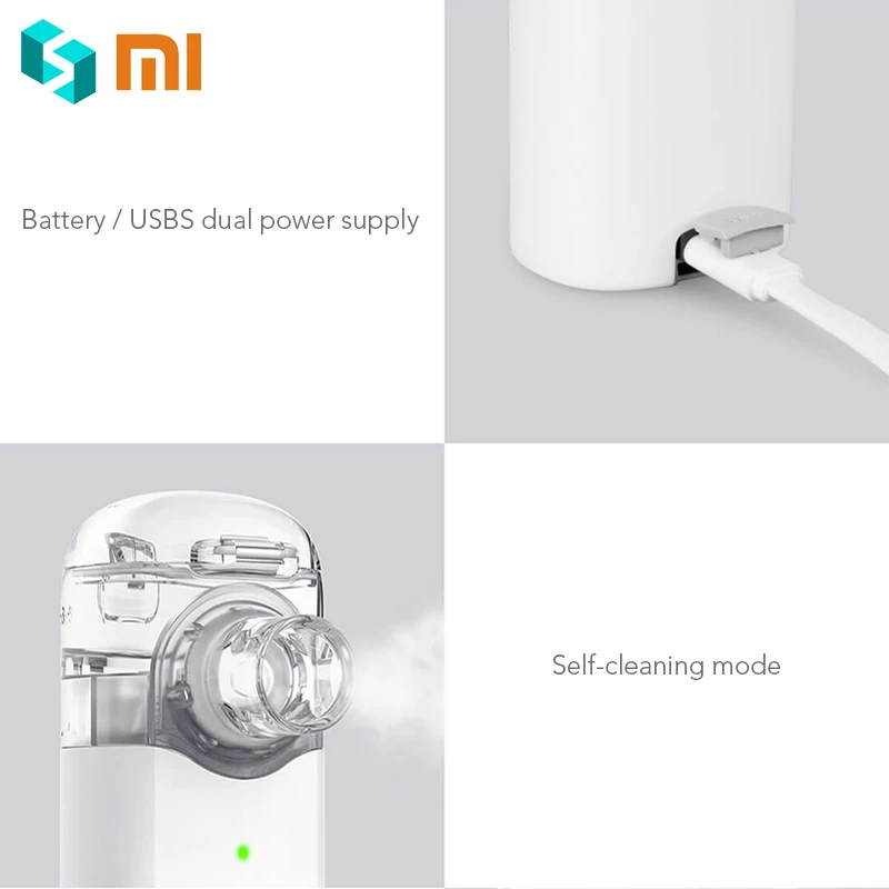 Xiaomi Andon Nebulizer Мини Портативный бесшумный распылитель ручной 0 2 мл/мин. скорость